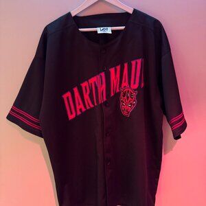 Vintage 90s 1999 Star Wars Episode 1 Darth Maul Baseball Jersey Lee Tags XL